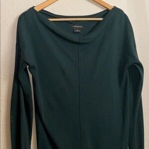 Trouve Green off the shoulder light sweater Medium